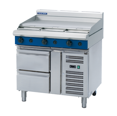 Blue Seal Evolution Series G516A Rb 900Mm Gas Cooktop Refrigerated Base