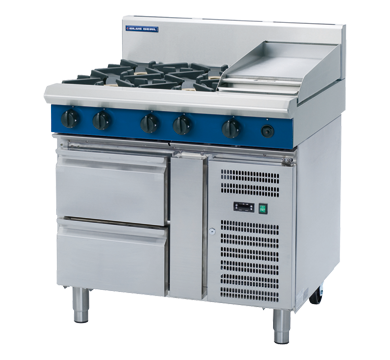 Blue Seal Evolution Series G516C Rb 900Mm Gas Cooktop Refrigerated Base