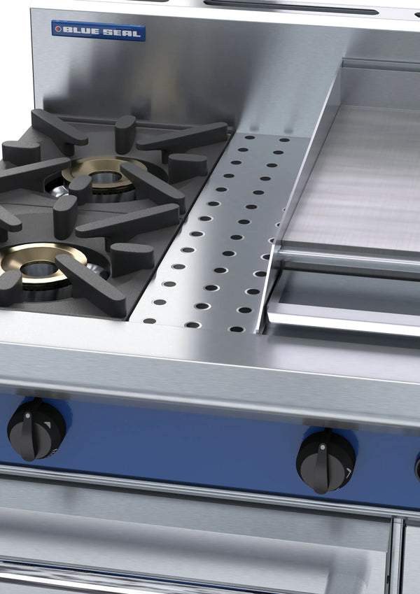 Blue Seal Evolution Series Ge505C 750Mm Gas Range Electric Static Oven