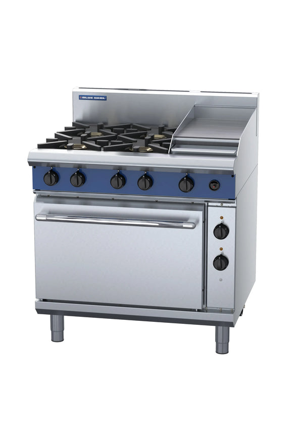 Blue Seal Evolution Series Ge56C 900Mm Gas Range Electric Convection Oven