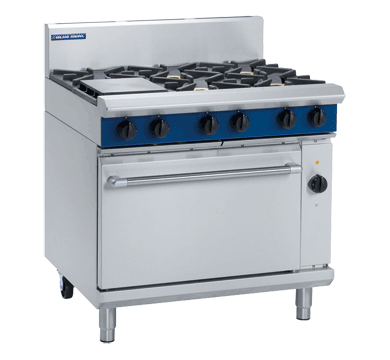 Blue Seal Evolution Series Ge56D 900Mm Gas Range Electric Convection Oven