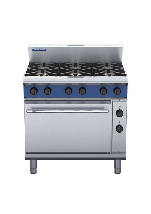 Blue Seal Evolution Series Ge56D 900Mm Gas Range Electric Convection Oven