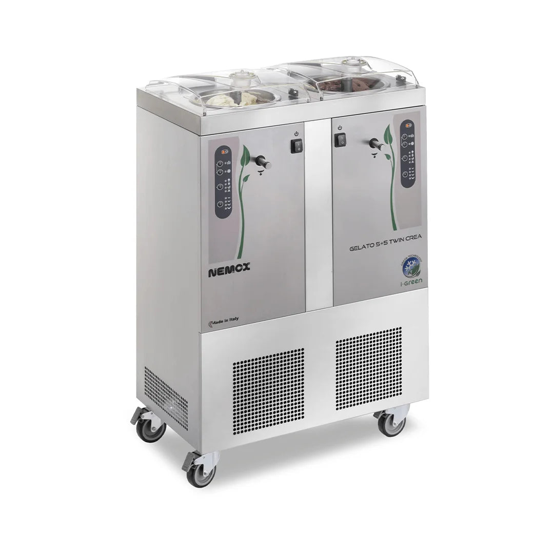 Sammic double freestanding ice cream machine - 5 + 5k twin crea i-green