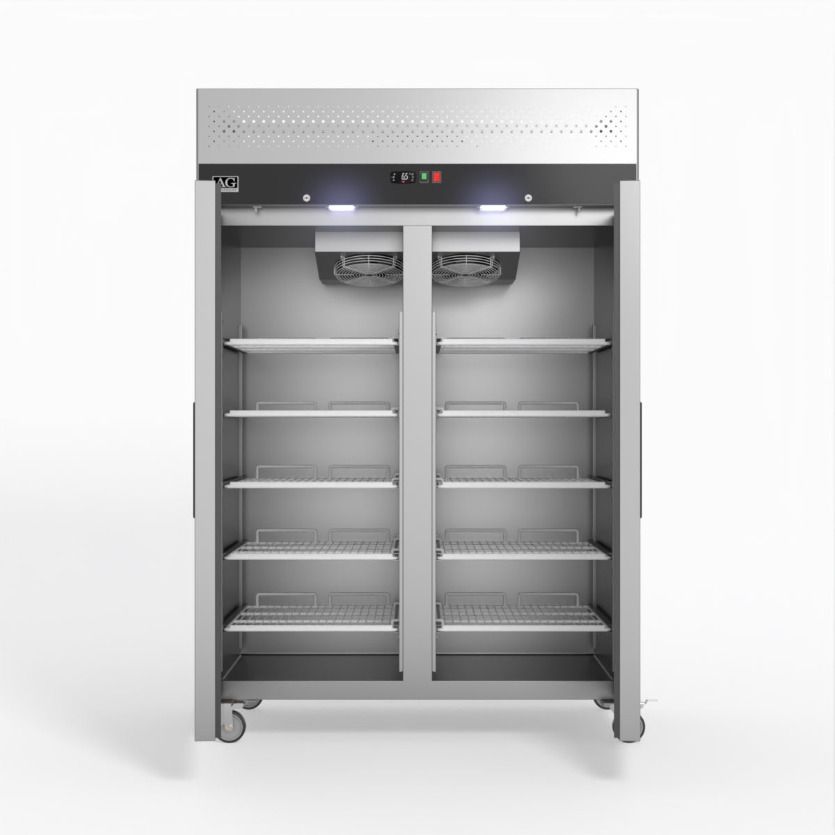 1000 Litre Upright Double Stainless Steel Door Freezer