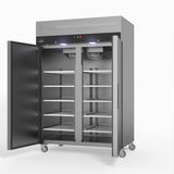 1000 Litre Upright Double Stainless Steel Door Freezer