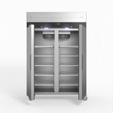 1000 Litre Upright Double Stainless Steel Door Freezer