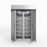 1000 Litre Upright Double Stainless Steel Door Freezer