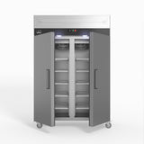 1200 Litre Upright Double Stainless Steel Door Freezer