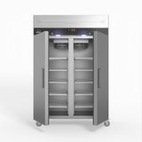 1200 Litre Upright Double Stainless Steel Door Freezer