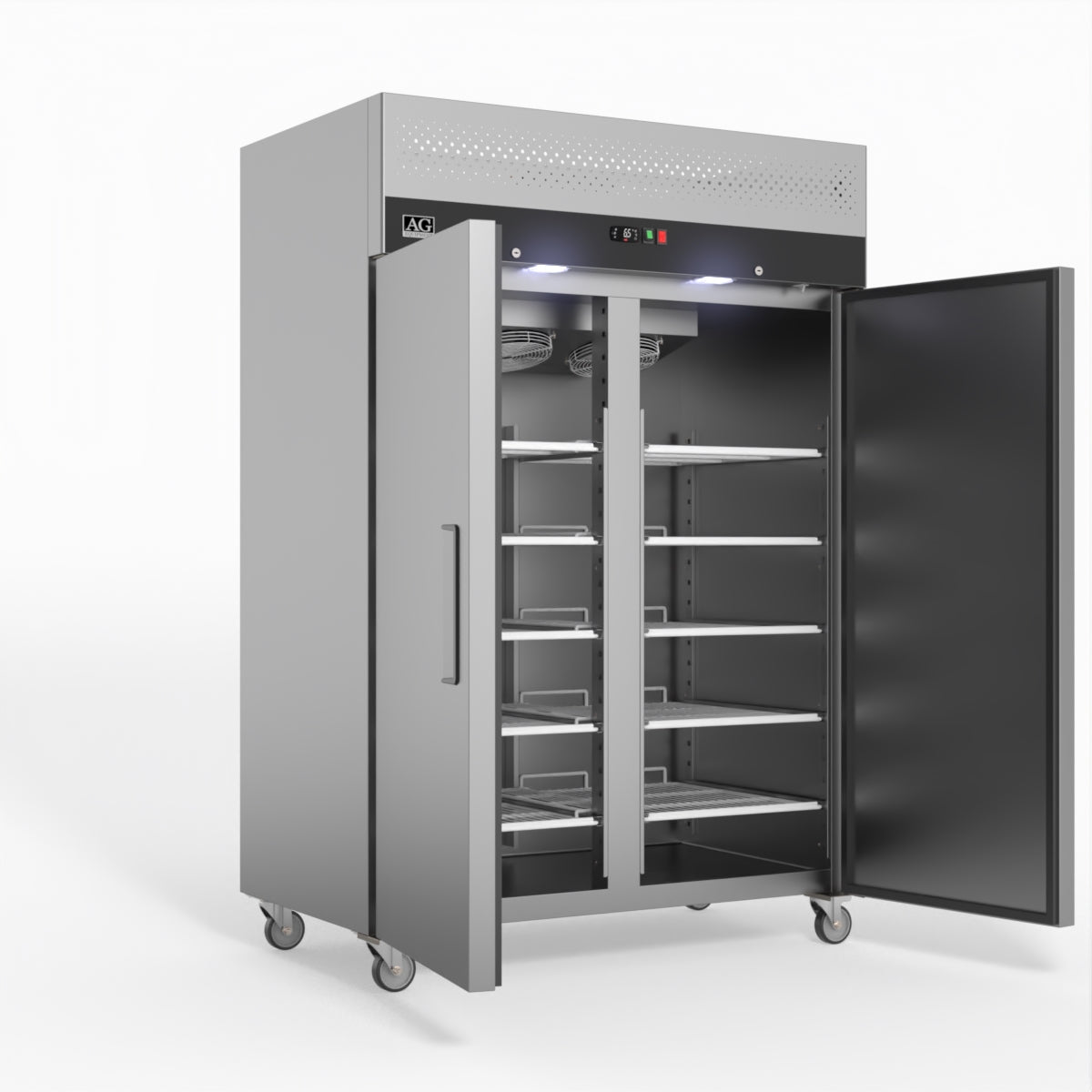 1200 Litre Upright Double Stainless Steel Door Freezer