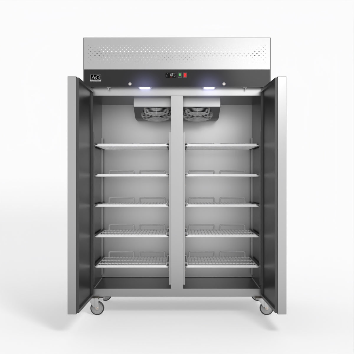 1200 Litre Upright Double Stainless Steel Door Freezer