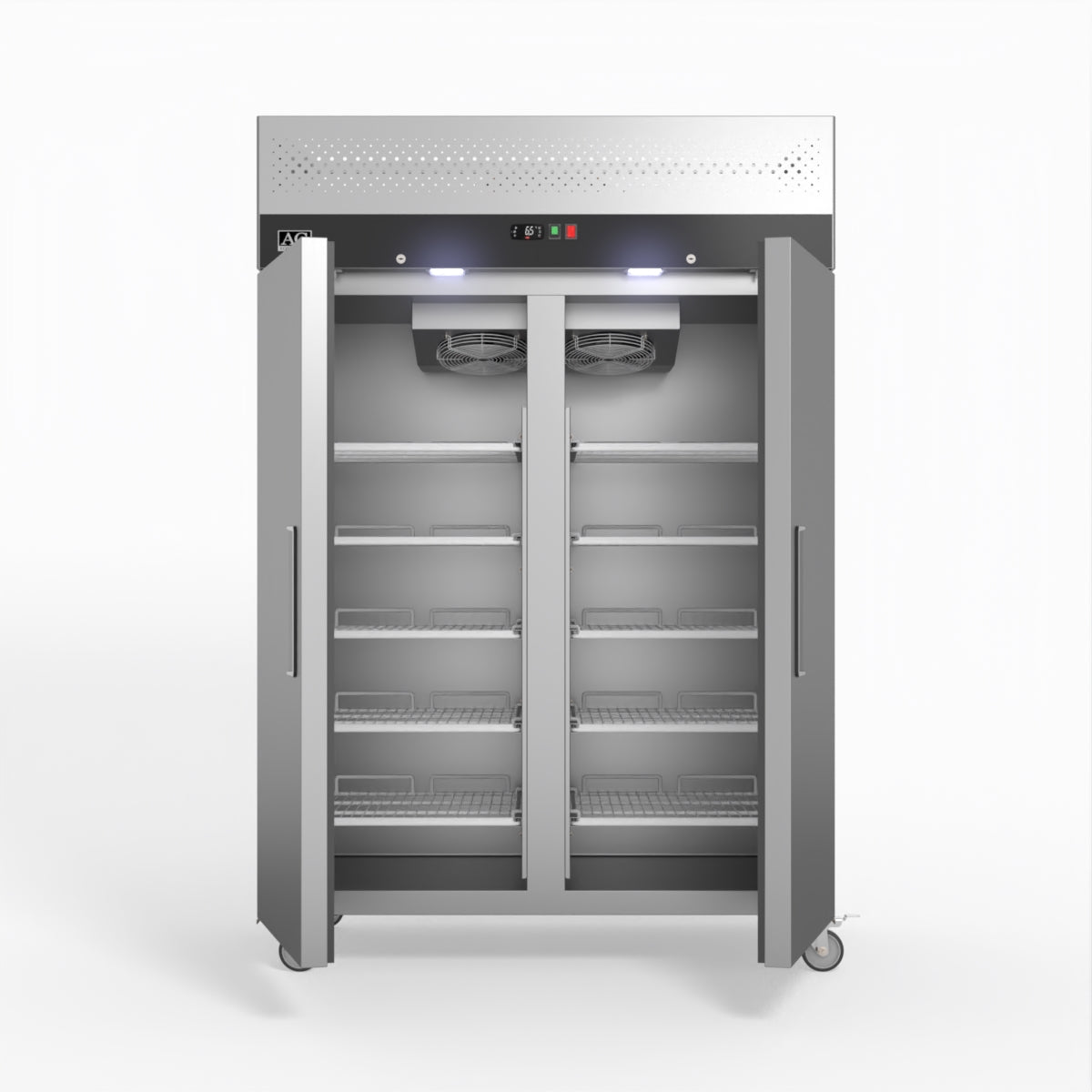 1200 Litre Upright Double Stainless Steel Door Freezer