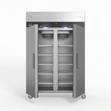 1000 Litre Upright Double Stainless Steel Door Fridge