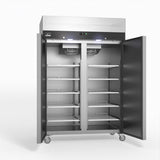 AG 1000 Litre Upright Double Stainless Steel Door Fridge GNX1000TN
