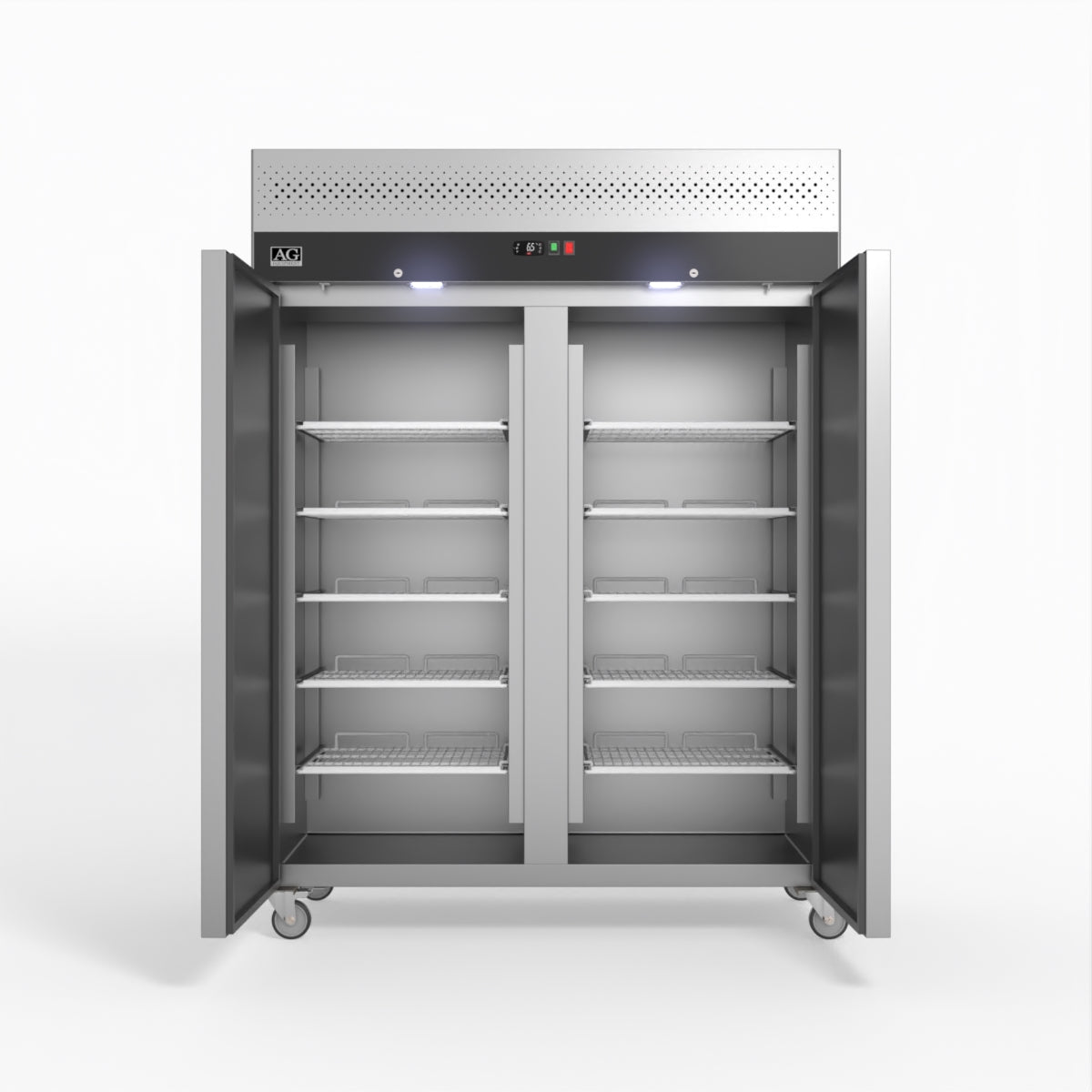 1300 Litre Upright Double Stainless Steel Door Freezer