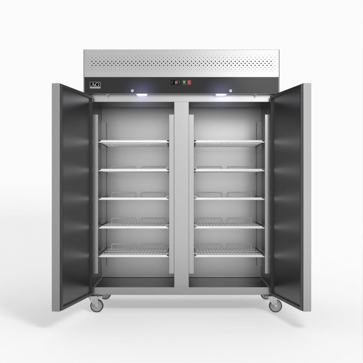 1300 Litre Upright Double Stainless Steel Door Freezer