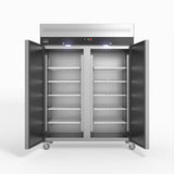 1300 Litre Upright Double Stainless Steel Door Freezer