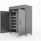 1300 Litre Upright Double Stainless Steel Door Freezer