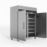 1300 Litre Upright Double Stainless Steel Door Freezer