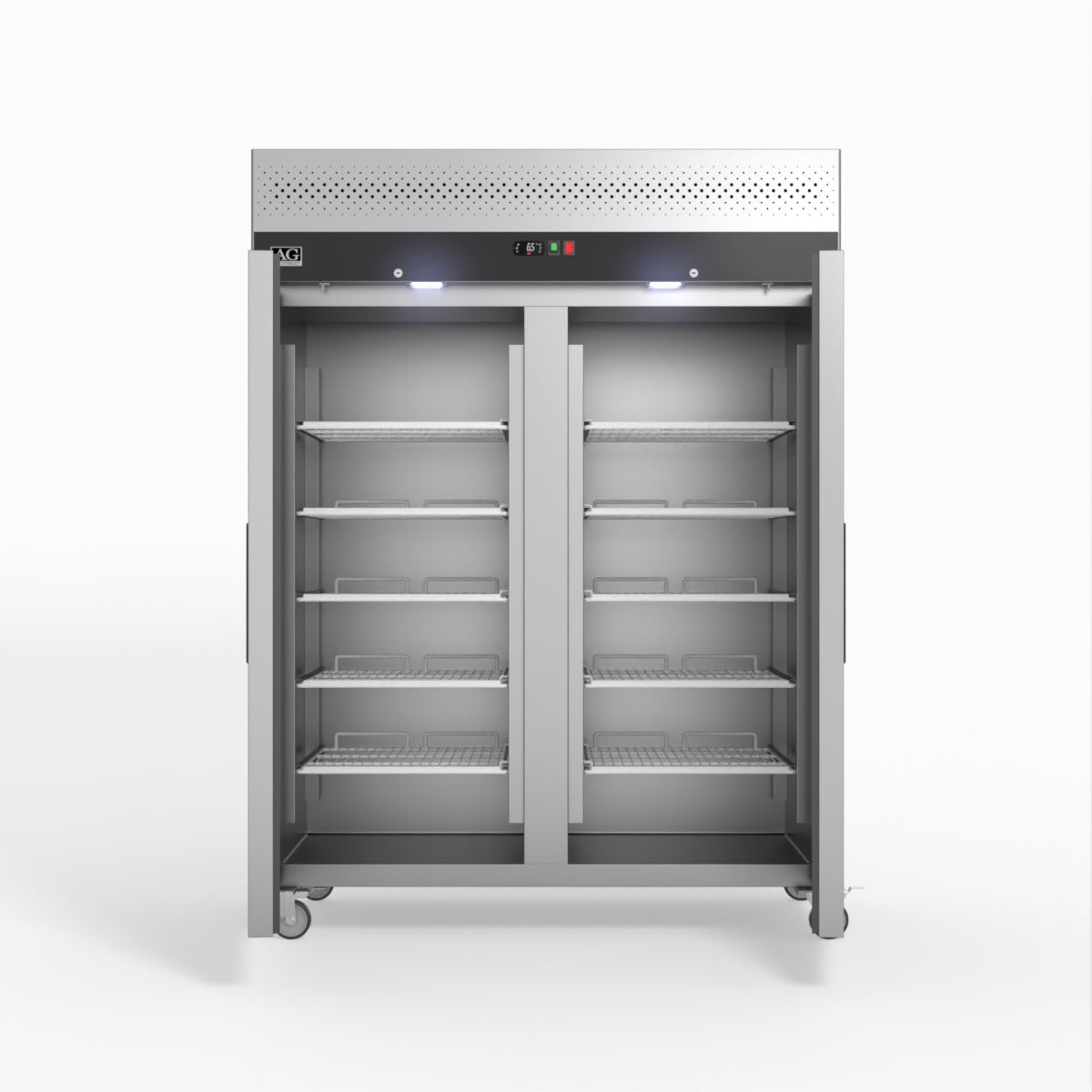 1300 Litre Upright Double Stainless Steel Door Freezer