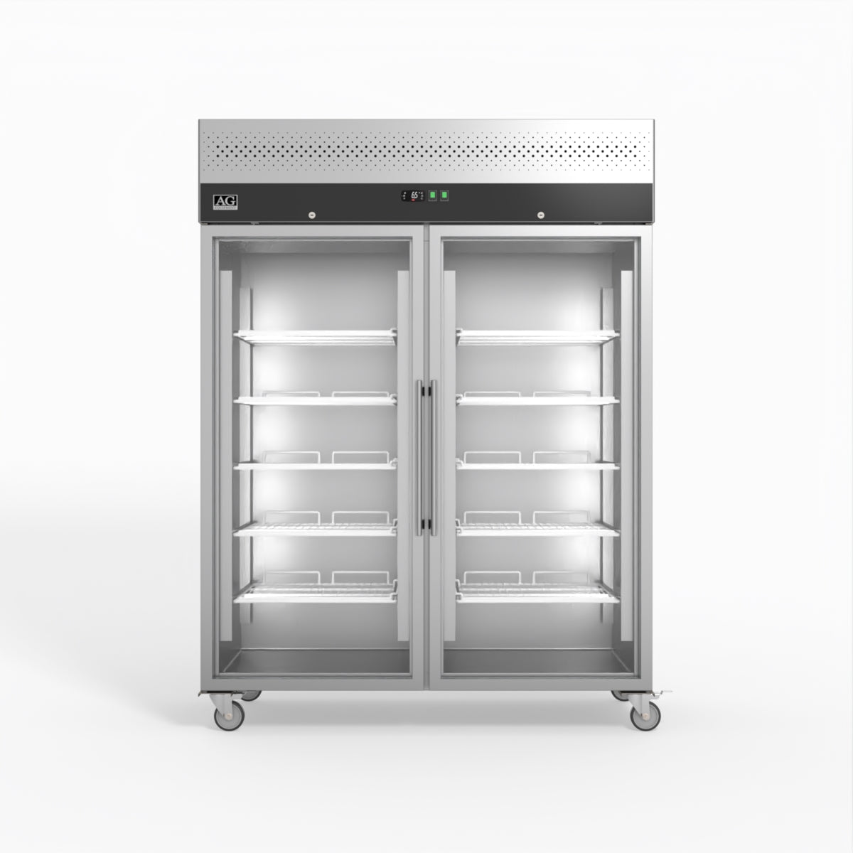 1300 Litre Upright Double Glass Door Display Fridge