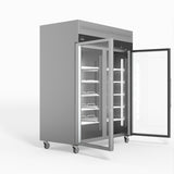 1300 Litre Upright Double Glass Door Display Fridge