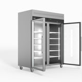 1300 Litre Upright Double Glass Door Display Fridge