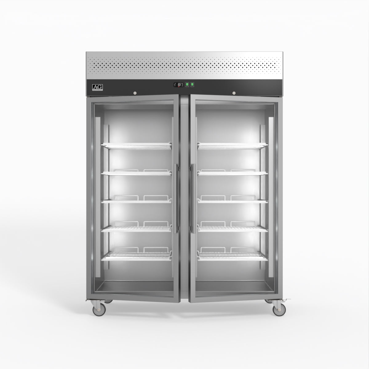 1300 Litre Upright Double Glass Door Display Fridge