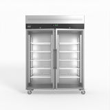 1300 Litre Upright Double Glass Door Display Fridge