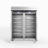 1300 Litre Upright Double Stainless Steel Door Fridge