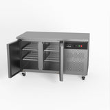 Commercial Two Door Worktop / Under Bench Freezer 700mm Depth