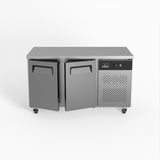 Two Door Commercial Worktop / Under Bench Fridge 700mm Depth