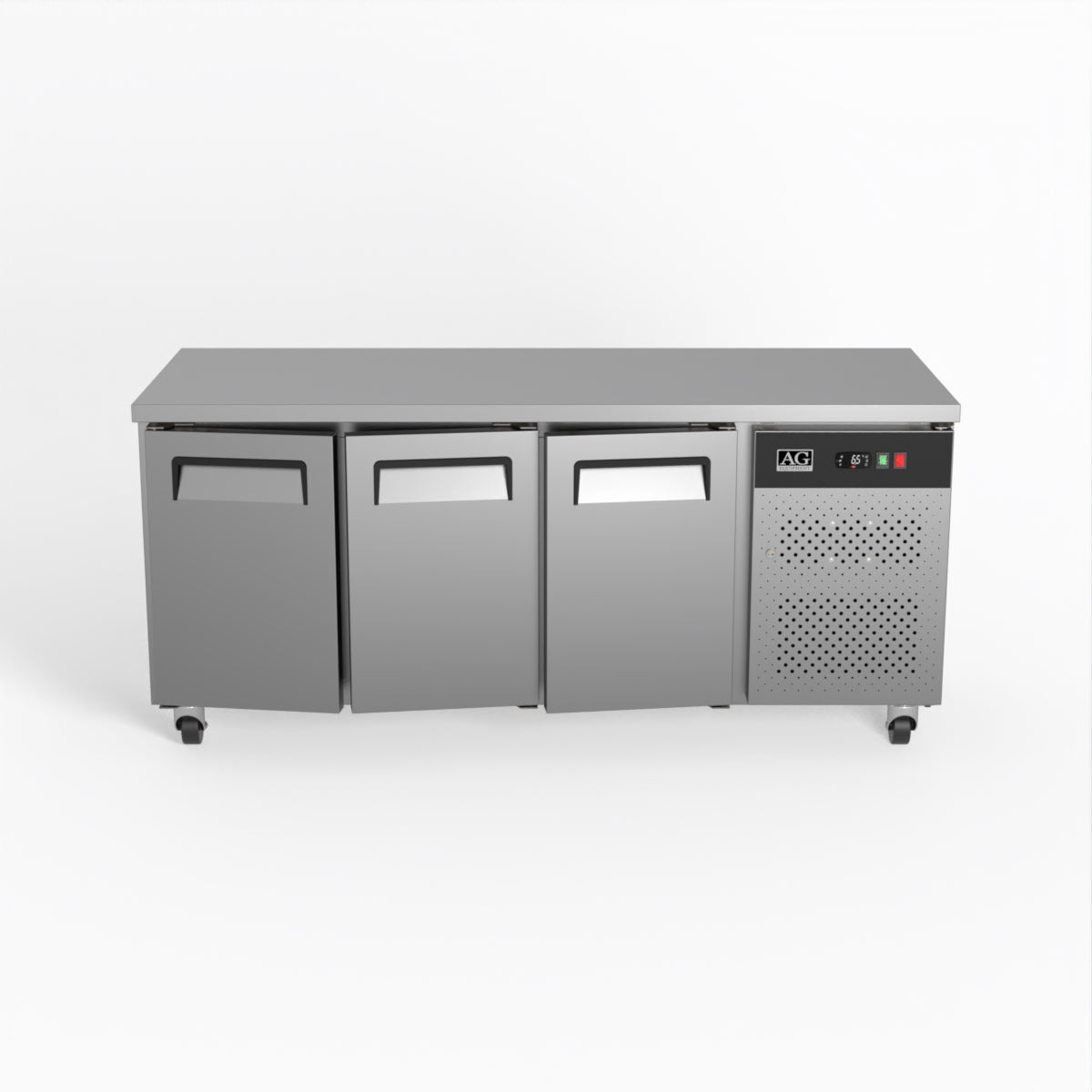 Commercial Three Door Worktop / Under Bench Freezer 700mm Depth