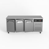 Commercial Three Door Worktop / Under Bench Freezer 700mm Depth