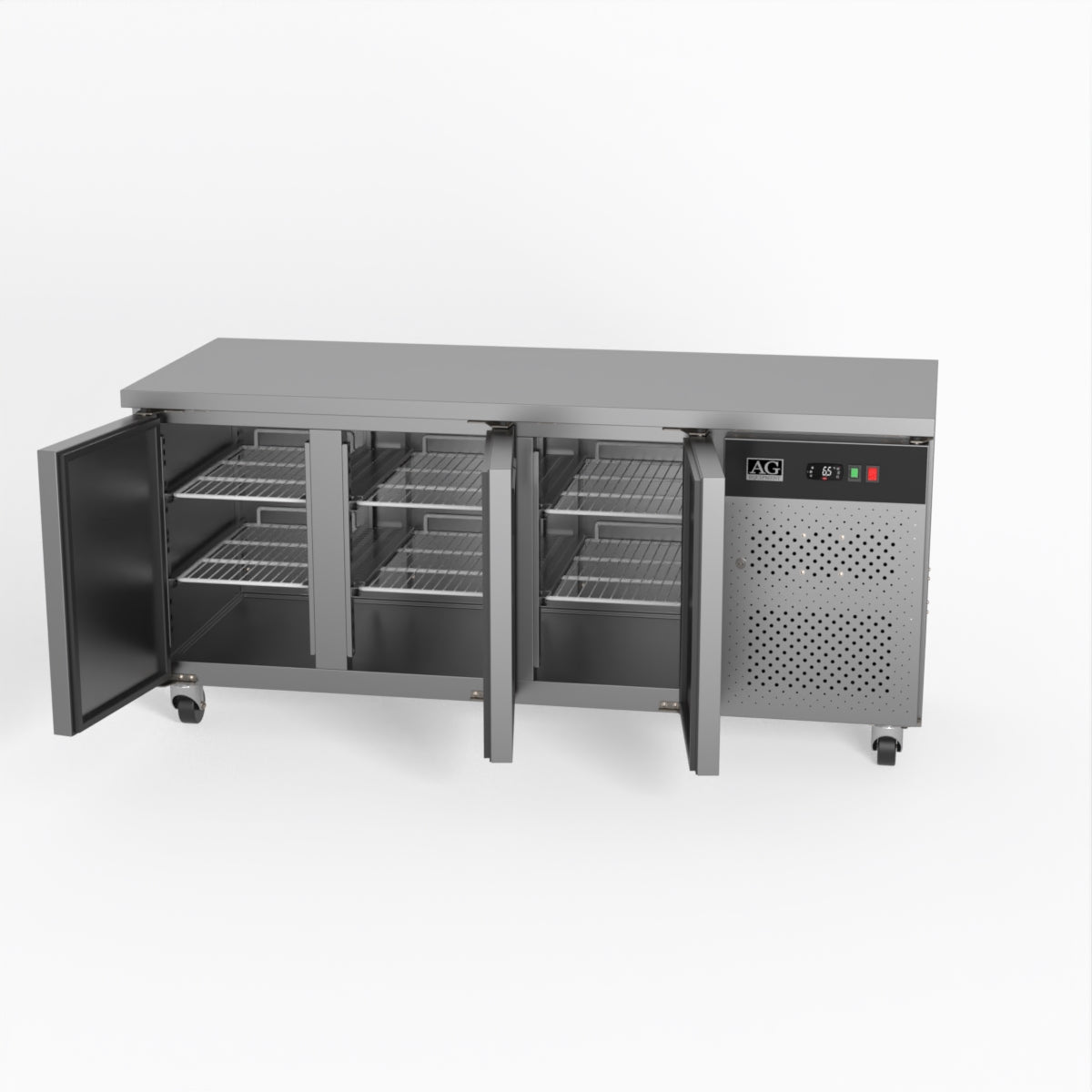 Commercial Three Door Worktop / Under Bench Freezer 700mm Depth