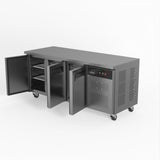 Commercial Three Door Worktop / Under Bench Freezer 700mm Depth