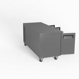 Commercial Three Door Worktop / Under Bench Freezer 700mm Depth