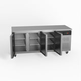 Commercial Three Door Worktop / Under Bench Freezer 700mm Depth