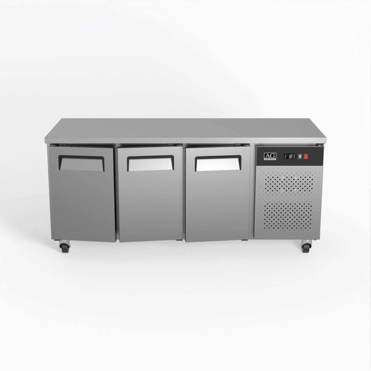 Commercial Three Door Worktop / Under Bench Freezer 700mm Depth