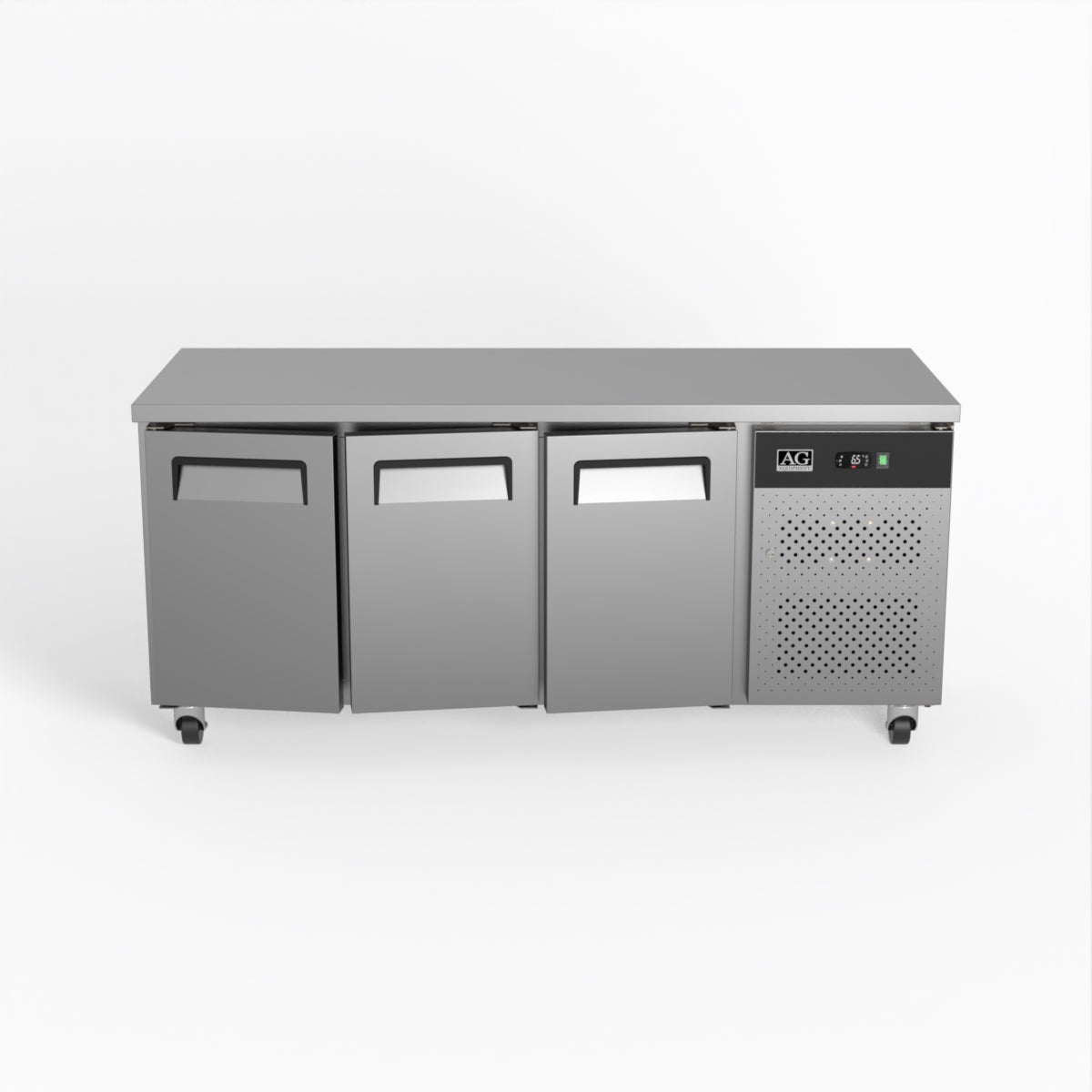 Three Door Commercial Worktop / Under Bench Fridge 700mm Depth