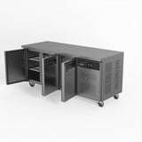 Three Door Commercial Worktop / Under Bench Fridge 700mm Depth