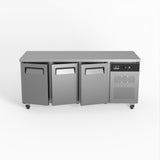 Three Door Commercial Worktop / Under Bench Fridge 700mm Depth