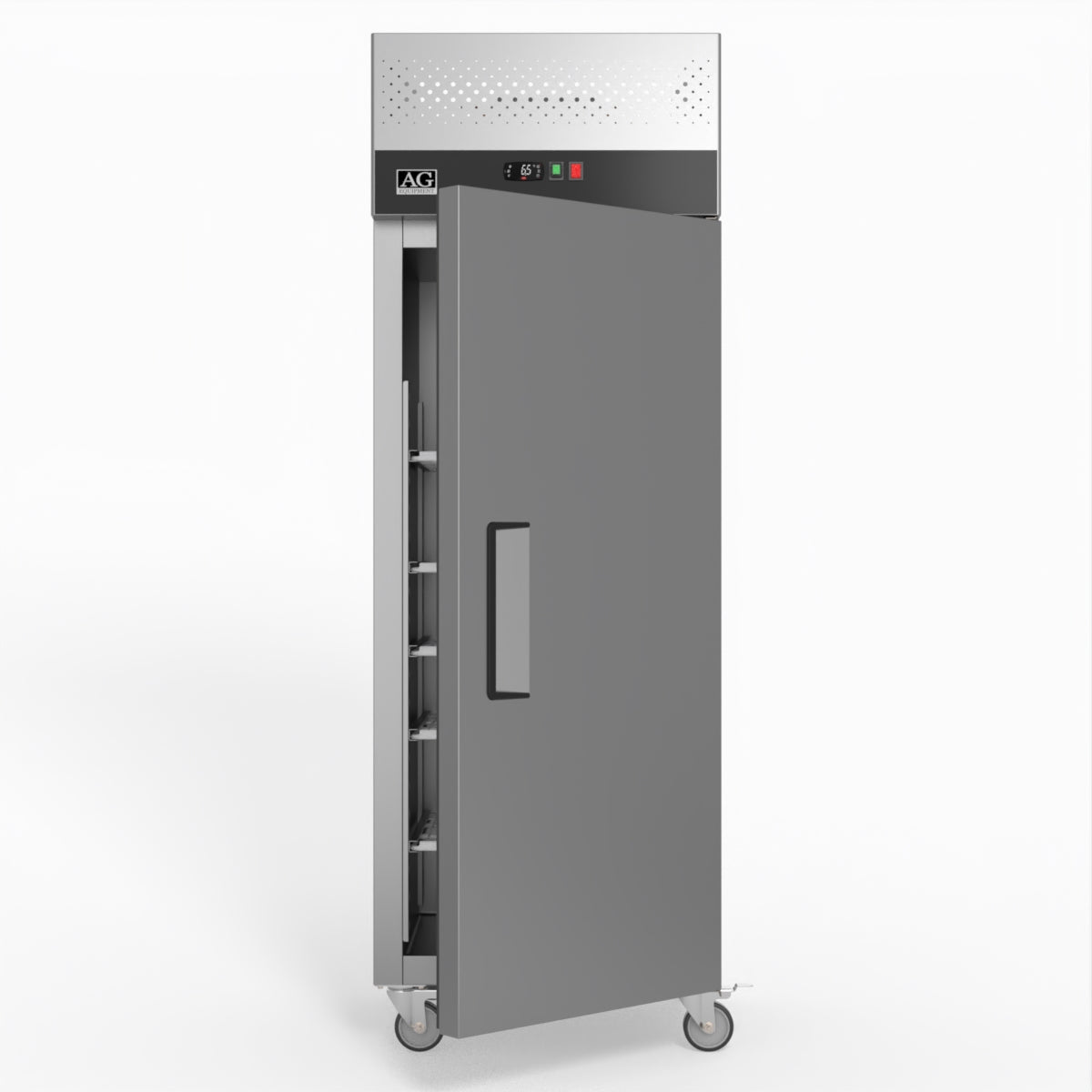 429 Litre Upright Single Stainless Steel Door Freezer