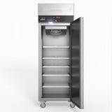 429 Litre Upright Single Stainless Steel Door Freezer