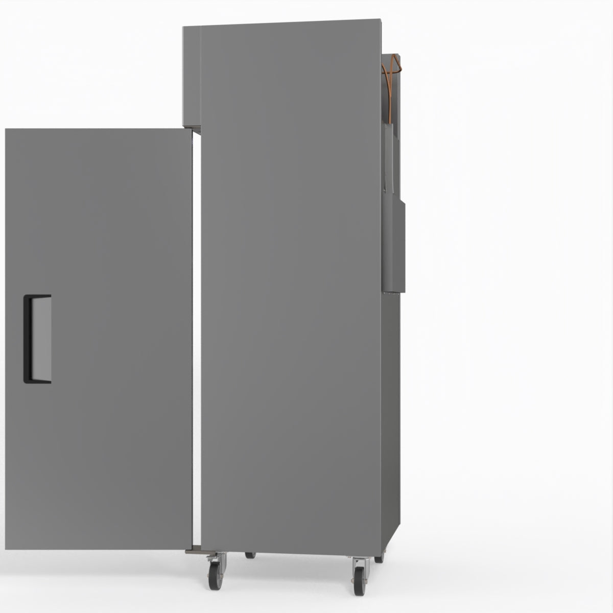 429 Litre Upright Single Stainless Steel Door Freezer