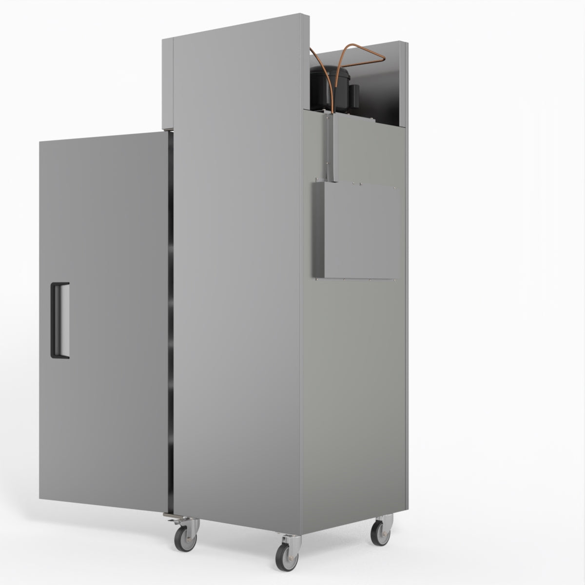 429 Litre Upright Single Stainless Steel Door Freezer