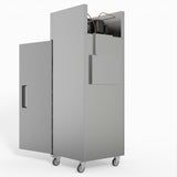 429 Litre Upright Single Stainless Steel Door Freezer