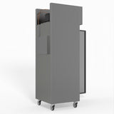 429 Litre Upright Single Stainless Steel Door Freezer