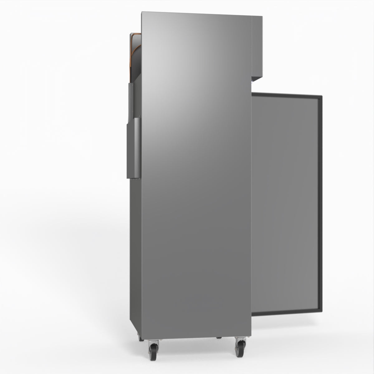 429 Litre Upright Single Stainless Steel Door Freezer