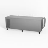 Commercial Four Glass Door Worktop / Under Bench Display Fridge 700mm Depth